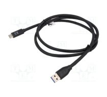 Cable; Power Delivery (PD),USB 3.1; USB A plug,USB C plug; 1m | AK-300146-010-S  | AK-300146-010-S