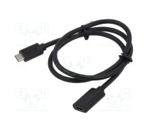 Cable; Power Delivery (PD),USB 3.1; USB C socket,USB C plug | AK-300210-007-S  | AK-300210-007-S