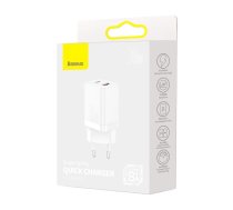 Baseus Super Si Pro Quick Charger USB + USB-C 30W (white) | CCSUPP-E02  | 6953156206359 | 029155