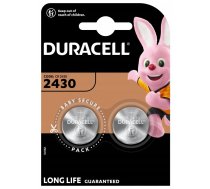 CR2430 baterijas 3V Duracell litija DL2430 iepakojumā 2 gb. | BLDU24302  | 5000394152090