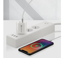 Lādētājs , barošanas bloks everActive SC-370Q ar USB-A un USB-C QC3.0 , jauda 25W balts | LUSC370Q  | 5903205772961 | SC-370Q