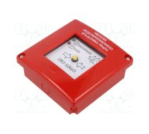 Safety switch: fire warning hand switch; PPWP; NC + NO; IP54; red | PPWP-A-D1/2K-XY-ZC  | PPWP-A D1/2K XY ZC