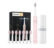 FairyWill Sonic toothbrush with head set and case FW-E11 (pink) | FW-E11 pink + 8 head  | 6973734202153 | 033765