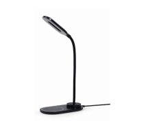 Galda lampa Gembird Desk Lamp with Wireless Charger Black | TA-WPC10-LED-01  | 8716309125987