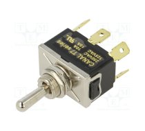 Switch: toggle; Pos: 3; DP3T; ON-OFF-ON; 10A/250VAC; T7; 1.5kV | T7A23A3B2H5R | T7A23A3B2H5R
