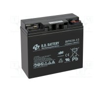 Re-battery: acid-lead; 12V; 20Ah; AGM; maintenance-free; 6.35kg | ACCU-BPS20-12/BB  | BPS 20-12