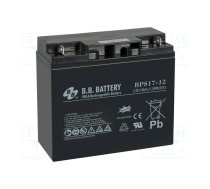 Re-battery: acid-lead; 12V; 17Ah; AGM; maintenance-free; 6.15kg | ACCU-BPS17-12/BB  | BPS 17-12