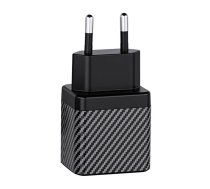 Wall charger INVZI GaN 2x USB-C, 45W, EU (black) | GH4512EU  | 754418395561 | 059838