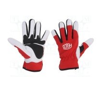Protective gloves; Size: M; leather,spandex | FELCO-702M  | 783929800059