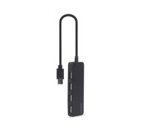 USB Centrmezgls Gembird 4-port USB Type-C Black | UHB-CM-U2P4-01  | 8716309124720