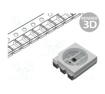 LED; SMD; RGB; 5x5x1.6mm; -500mV÷5.5V; 20mA; Variant: tricolour | IN-PC55TBTRGB  | IN-PC55TBTRGB