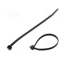Cable tie; L: 150mm; W: 4.6mm; polyamide; 170N; black; Ømax: 35mm | T50S-PA11-BK  | 111-01720
