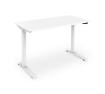 Electric Height Adjustable Desk | 73 - 123 cm | Maximum load weight 50 kg | Metal | White | DA-90407  | 4016032474609