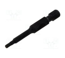 Screwdriver bit; hex key; HEX 2.5mm; 1/4"; Overall len: 50mm | KT-715025H | 715025H