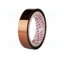 Tape: high temperature resistant; Thk: 55um; 50%; amber; max.300°C | PPI-701-12-33  | PPI-701-12-33M