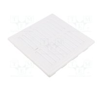 Accessories: ventilation grille; white; Body dim: 156x156x27mm | 007-1568  | 007-1568