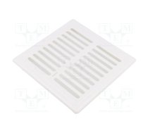 Accessories: ventilation grille; white; Body dim: 156x156x27mm | 007-1567  | 007-1567