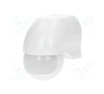 Motion sensor; wall mount; 230VAC; IP44; 12m; Range: 10s÷7min; 180° | OR-CR-204/W | OR-CR-204/W