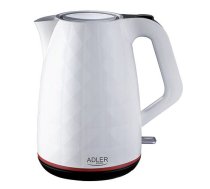 Adler Kettle AD 1277 Standard, Plastic, White, 2200 W, 360°  rotational base, 1.7 L | AD 1277 White  | 5902934831239