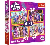 TREFL MY LITTLE PONY Pužļu komplekts 4in1 My Little Pony | 34624T  | 5900511346244