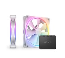 NZXT F140 RGB DUO, PWM, 140mm, Pack of 2 - White | RF-D14DF-W1  | 5056547200927 | WLONONWCRAB64