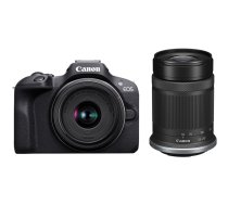 Canon EOS R100 + RF-S 18-45mm F4.5-6.3 IS STM + RF-S 55-210mm F5-7.1 IS STM (Black) | 013803352931