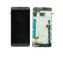 LCD screen HTC One Mini (M4) with touch screen and frame silver original (used Grade B) | 1-4400000035976  | 4400000035976