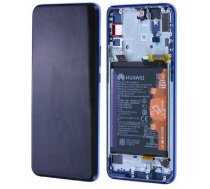 LCD screen Huawei P Smart Z / Honor 9X with touch screen with frame and battery blue original (service pack) | 1-4400000081751  | 4400000081751