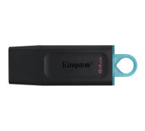 Kingston 64GB USB3.2 Gen 1 DataTraveler Exodia (Black + Teal), EAN: 740617309829 | 740617309829