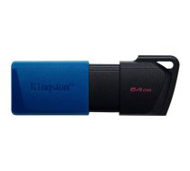 Kingston 64GB USB3.2 Gen 1 DataTraveler Exodia M (Black + Blue), EAN: 740617326260 | 740617326260