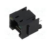 Socket; RJ45; PIN: 8; with LED; Layout: 8p8c; on PCBs,PCB snap; THT | MTJ-88DX1-LG  | MTJ-88DX1-LG