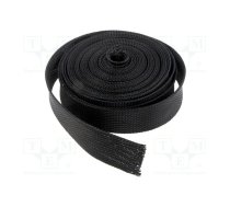 Polyester braid; ØBraid : 25÷45mm; polyester; black; -55÷150°C | PA-SUP30000DN0  | SUP30000DN0