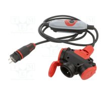 Transition: adapter cable; 2P+PE; 230VAC; 16A; PIN: 3 | 4670002  | 4670002