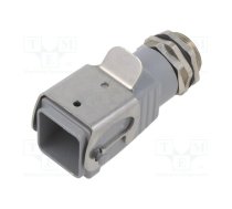 Enclosure: for rectangular connectors; size 1; for cable; M20 | 1900320000  | 1900320000 HDC 04A ELU 1M20G