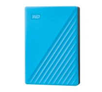 Western Digital External HDD, , My Passport, 4TB, USB 2.0, USB 3.0, USB 3.2, Colour Blue, WDBPKJ0040BBL-WESN | 4-WDBPKJ0040BBL-WESN  | 718037870212