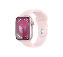 Apple Watch Series 9 GPS 45mm Pink Aluminium Case with Light Pink Sport Band - M / L | 4-MR9H3ET/A  | 195949031854
