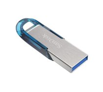 SanDisk Ultra Flair 128GB Blue|Silver | SDCZ73-128G-G46B  | 0619659163082 | SDCZ73-128G-G46B