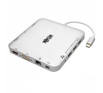 USB-C Dock, Dual Display - 4K HDMI/mDP, VGA, USB 3.2 Gen 1, USB-A/C Hub, GbE, 60W PD Charging | CKEATZS00000037  | 037332213488 | U442-DOCK2-S