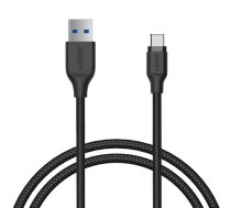 CB-AC1 Black nylon quick cable Quick Charge | FCP | AFC | USB C-USB 3.1 | 1.2m | 5 Gbps | AKAUKKUCBAC1000  | 608119208258 | CB-AC1 Black
