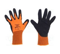 Protective gloves; Size: 11,XXL; orange; acrylic,latex | WG-320-XXL/11  | 53744