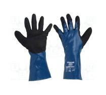 Protective gloves; Size: 9,L; blue; nitryl,polyamide; Oil Guard | WG-528L-L/09  | 53415