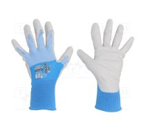 Protective gloves; Size: 11,XXL; blue/white; nitryl,polyester | WG-522W-XXL/11  | 53775