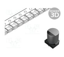 Capacitor: hybrid; H: 10mm; 330uF; 25VDC; 2A; SMD; ESR: 20mΩ; ±20% | GYA1E331MCQ1GS | GYA1E331MCQ1GS