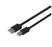 UNITEK Y-C420GBK USB cable USB 2.0 3 m USB A USB B Black | Y-C420GBK | 4894160026071 | KBAUTKUSB0057