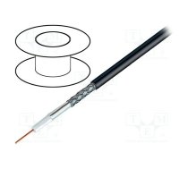 Wire: coaxial; RG59; 1x20AWG; wire; CCS; PVC; black; 305m; CPR: Eca | 9275.0101000  | 9275 101000