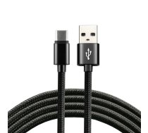 everActive cable USB-C 1m - Black, braided, quick charge, 3A - CBB-1CB | TAEVCBB1CB  | 5903205770738 | CBB-1CB