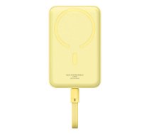 Baseus Magnetic Mini MagSafe 10000mAh 30W powerbank with built-in Lightning cable - yellow + Baseus Simple Series USB-C - USB-C 60W 0.3m cable | P1002210BY23-00  | 6932172642808 | 056109