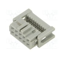 Plug; IDC; female; PIN: 10; IDC; for ribbon cable; 1.27mm; 2.5A; 891 | 89110-0101  | 7100251817