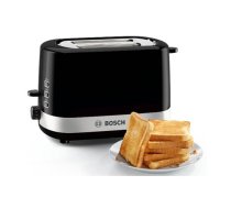 Bosch | TAT7403 | Toaster | Power 800 W | Number of slots 2 | Housing material Plastic | Black/Stainless steel | TAT7403  | 4242005098675