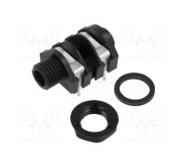 Connector: Jack 6,3mm; socket; female; mono,with double switch | CL1169  | CL1169  S2/BNB PC-C